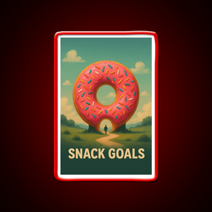 Snack Goals Snack Food Led Neon Sign Rgb Color - Shineneon