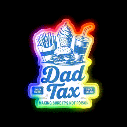 Snack Inspector Snack Food Led Neon Sign Rgb Color - LED neon sign close-up detail
