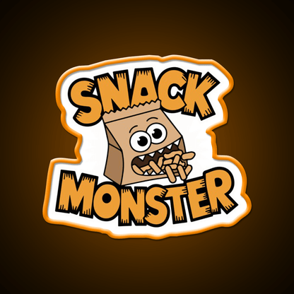 Snack Monster Snack Food Led Neon Sign Rgb Color - Shineneon