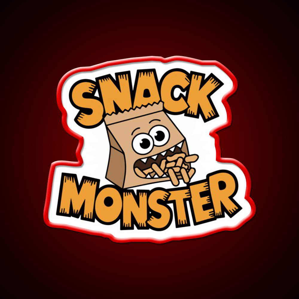 Snack Monster Snack Food Led Neon Sign Rgb Color - Shineneon