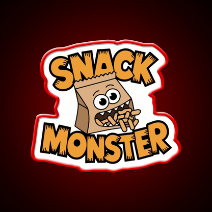 Snack Monster Snack Food Led Neon Sign Rgb Color - Shineneon