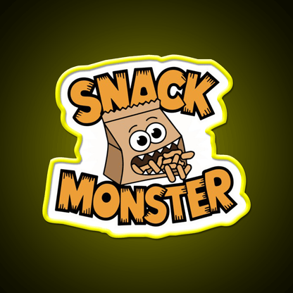 Snack Monster Snack Food Led Neon Sign Rgb Color - Shineneon