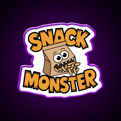 Snack Monster Snack Food Led Neon Sign Rgb Color - Shineneon