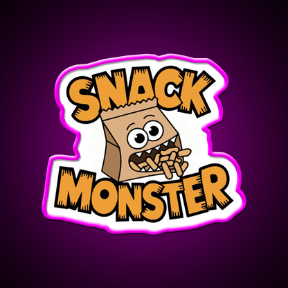 Snack Monster Snack Food Led Neon Sign Rgb Color - Shineneon