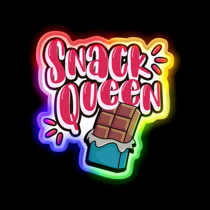 Snack Queen Snack Food Led Neon Sign Rgb Color - LED neon sign close-up detail