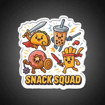 Snack Squad Snack Food Led Neon Sign Rgb Color - Shineneon