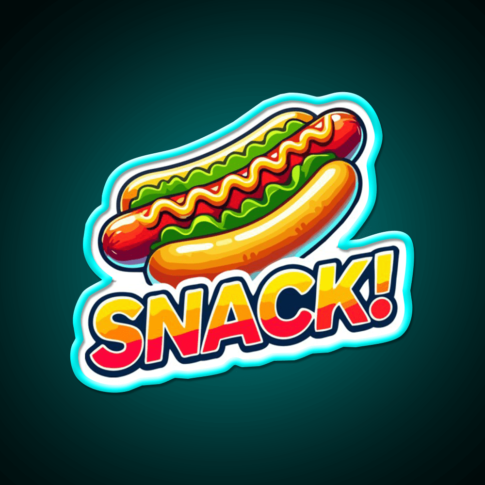 Snack Time Hotdog Snack Food Led Neon Sign Rgb Color - Shineneon