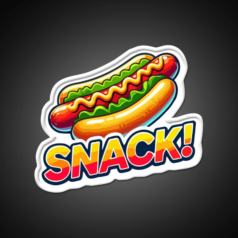Snack Time Hotdog Snack Food Led Neon Sign Rgb Color - Shineneon