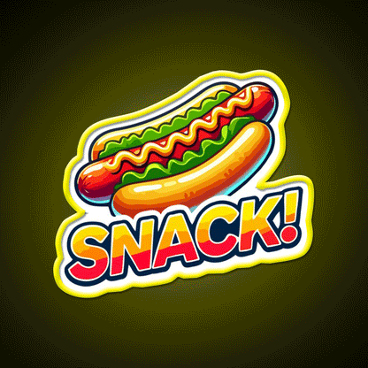 Snack Time Hotdog Snack Food Led Neon Sign Rgb Color - Custom LED neon sign front view