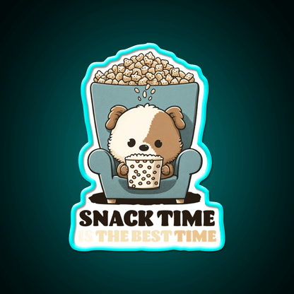 Snack Time Is The Best Time Snack Food Led Neon Sign Rgb Color - Shineneon