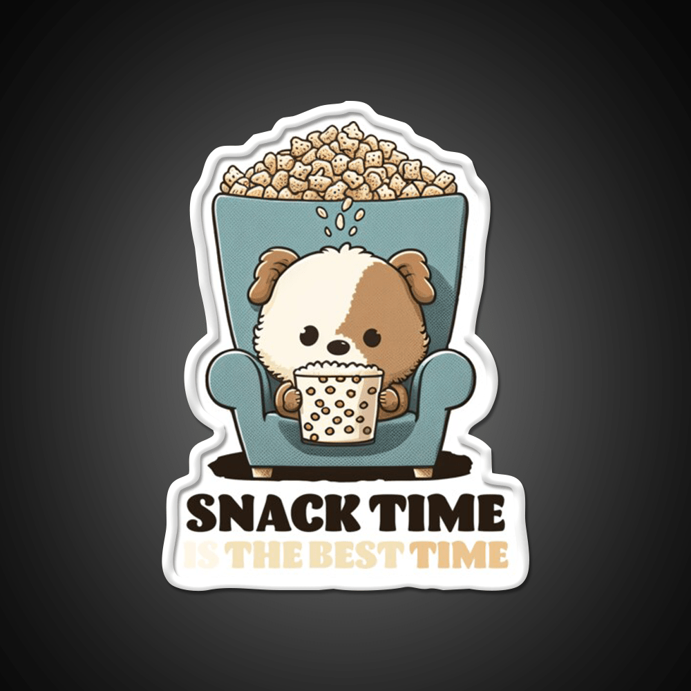 Snack Time Is The Best Time Snack Food Led Neon Sign Rgb Color - Shineneon