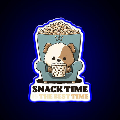 Snack Time Is The Best Time Snack Food Led Neon Sign Rgb Color - Shineneon