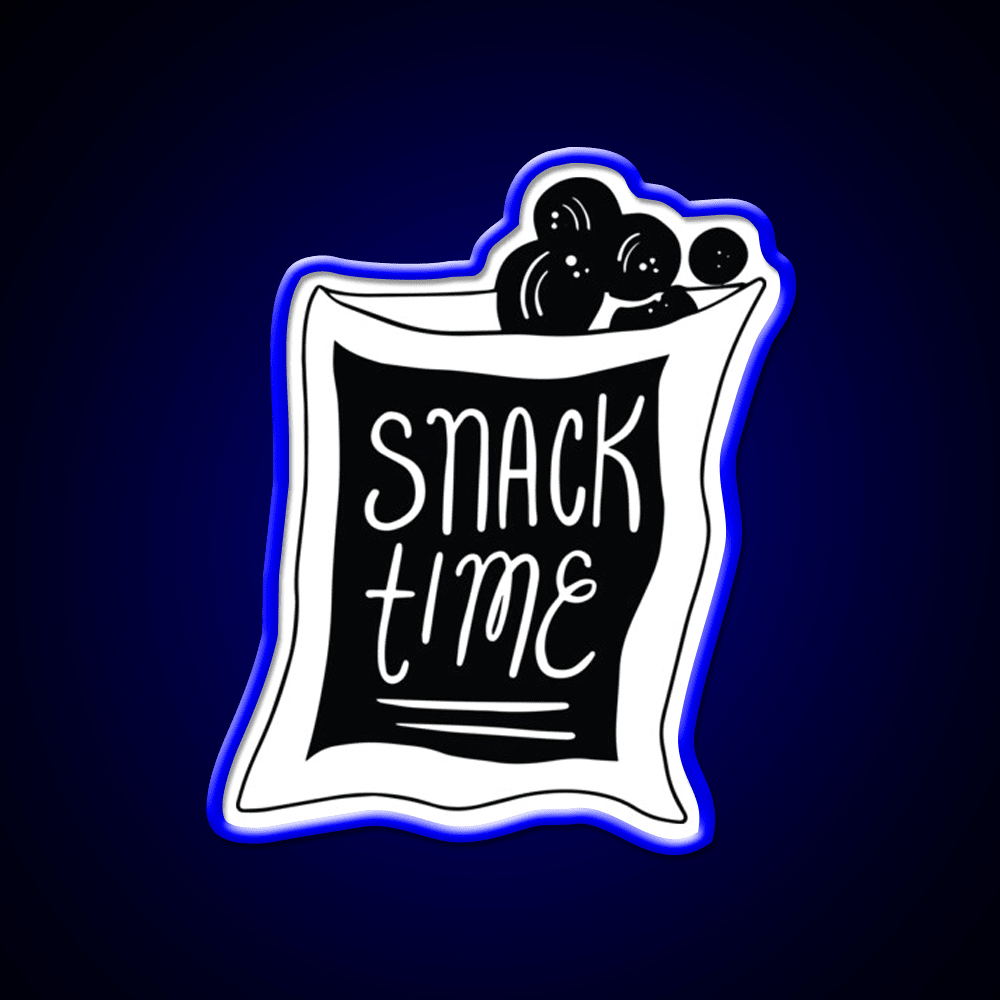 Snack Time Snack Food Led Neon Sign For Food Counter Rgb Color - Shineneon