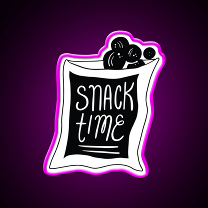 Snack Time Snack Food Led Neon Sign For Food Counter Rgb Color - Shineneon
