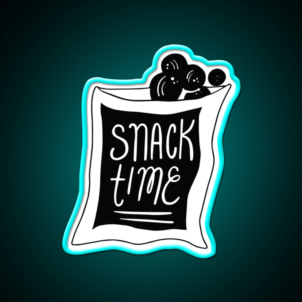 Snack Time Snack Food Led Neon Sign For Food Counter Rgb Color - Shineneon