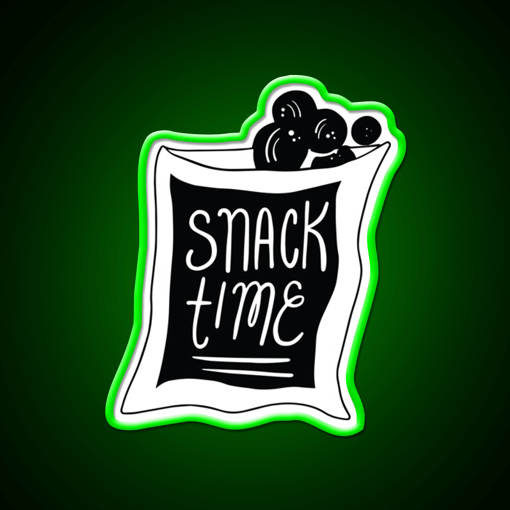Snack Time Snack Food Led Neon Sign For Food Counter Rgb Color - Shineneon