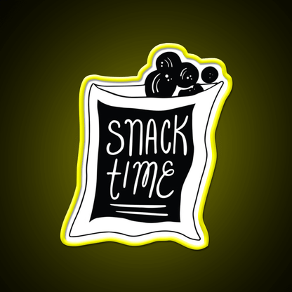 Snack Time Snack Food Led Neon Sign For Food Counter Rgb Color - Shineneon
