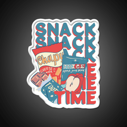 Snack Time Snack Food Led Neon Sign For Vending Area Rgb Color - Shineneon