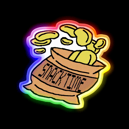 Snack Time Snack Food Led Neon Sign Rgb Color - LED neon sign close-up detail