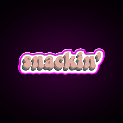 Snackin Snack Food Led Neon Sign Rgb Color - Shineneon