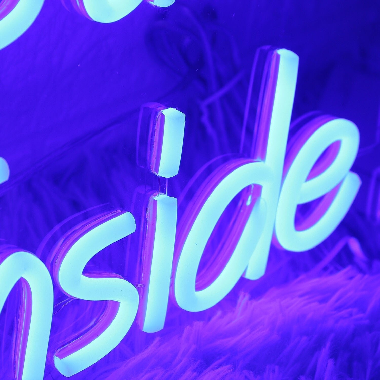 Snacks Drinks And Ice Cream Inside Blue Led Neon Sign - Shineneon