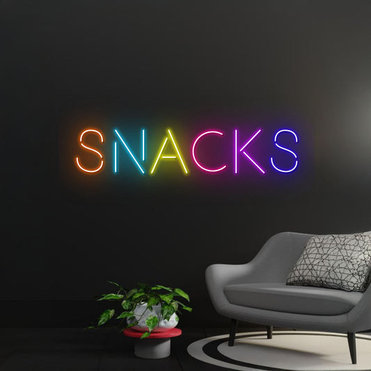 Snacks Neon Sign