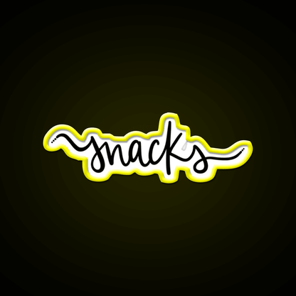 Snacks On Snacks Snack Food Led Neon Sign Rgb Color - Shineneon