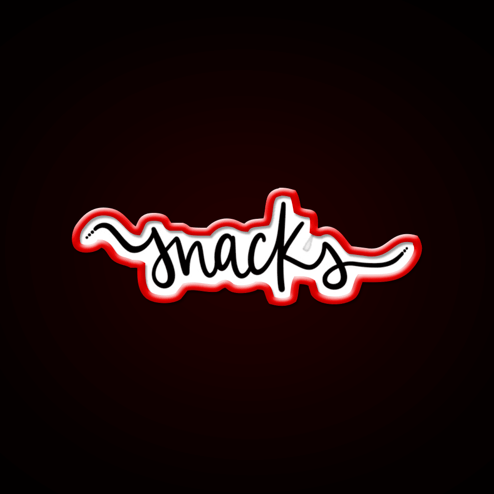 Snacks On Snacks Snack Food Led Neon Sign Rgb Color - Shineneon