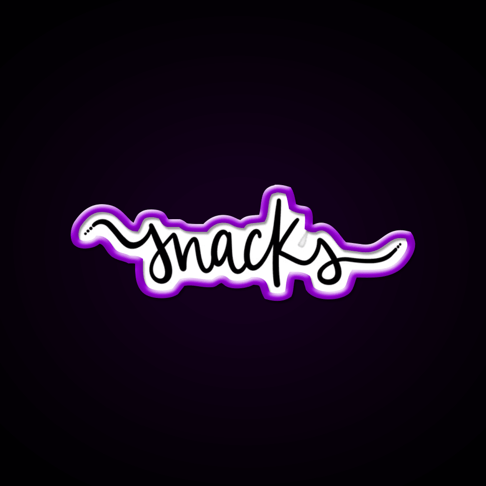 Snacks On Snacks Snack Food Led Neon Sign Rgb Color - Shineneon