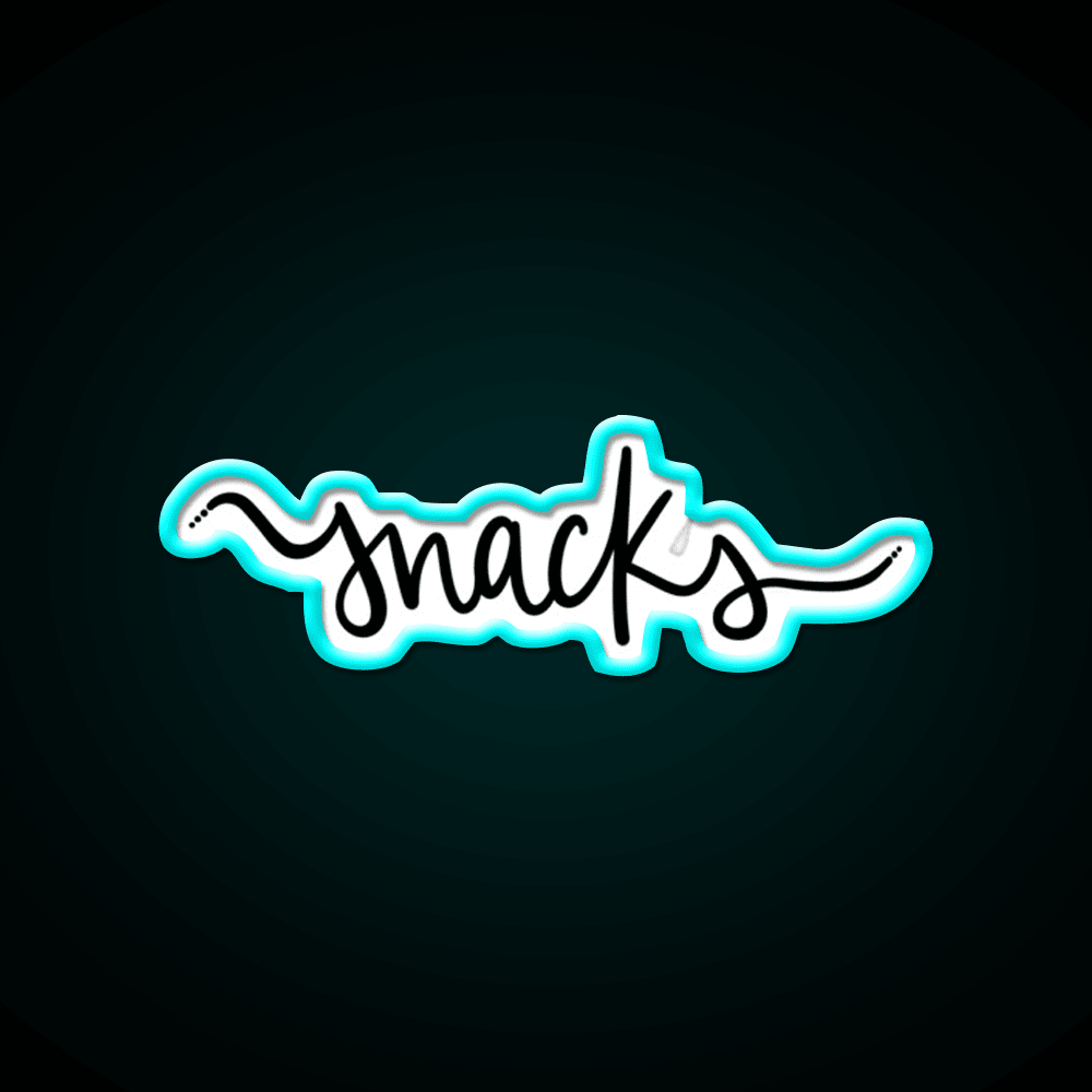 Snacks On Snacks Snack Food Led Neon Sign Rgb Color - Shineneon