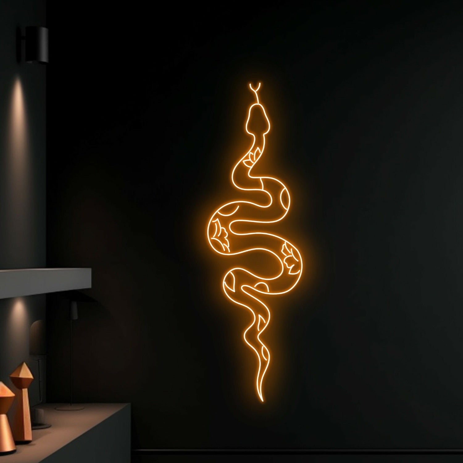Snake Led Neon Sign Snake Decor Wall Art | Shineneon