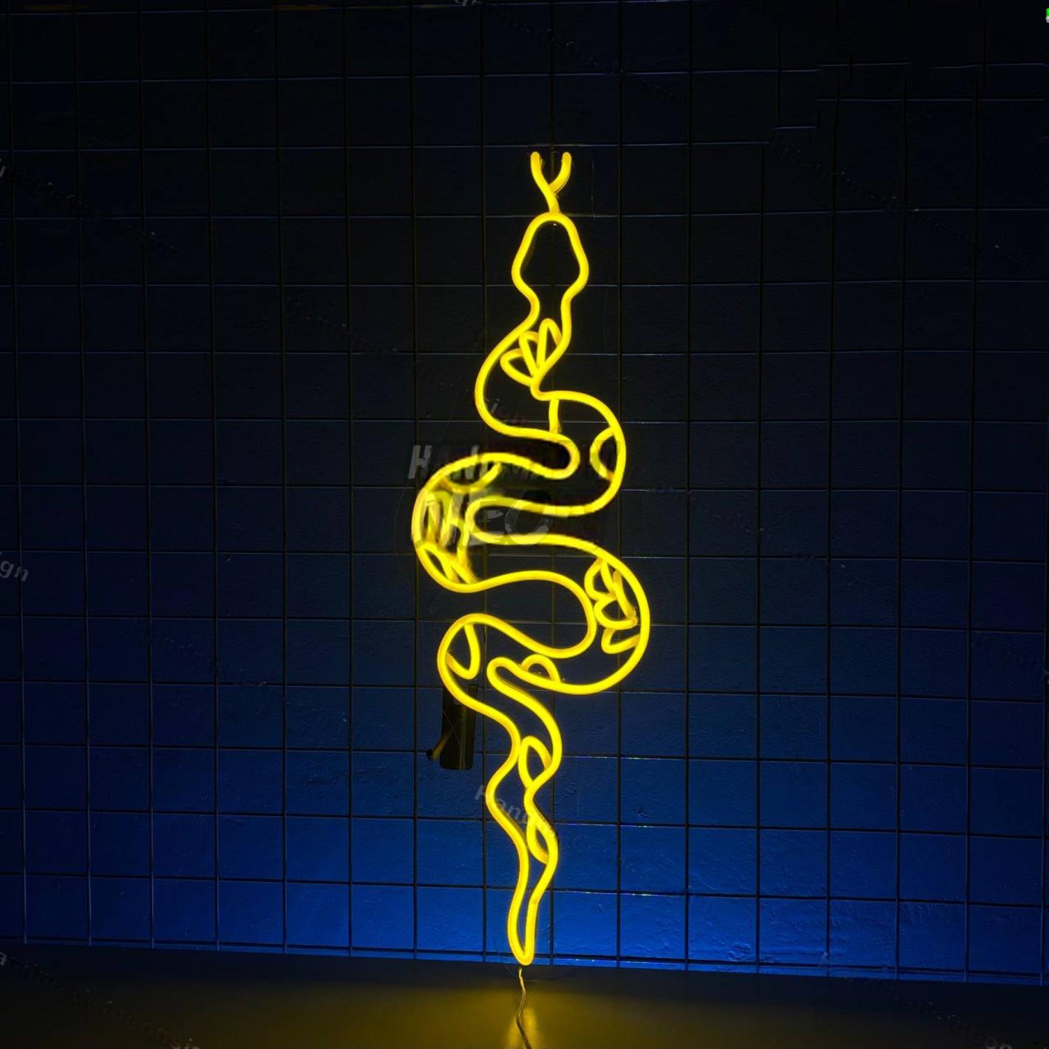 Led Snak Sign Snake Led Neon Sign Wall Art - Shineneon
