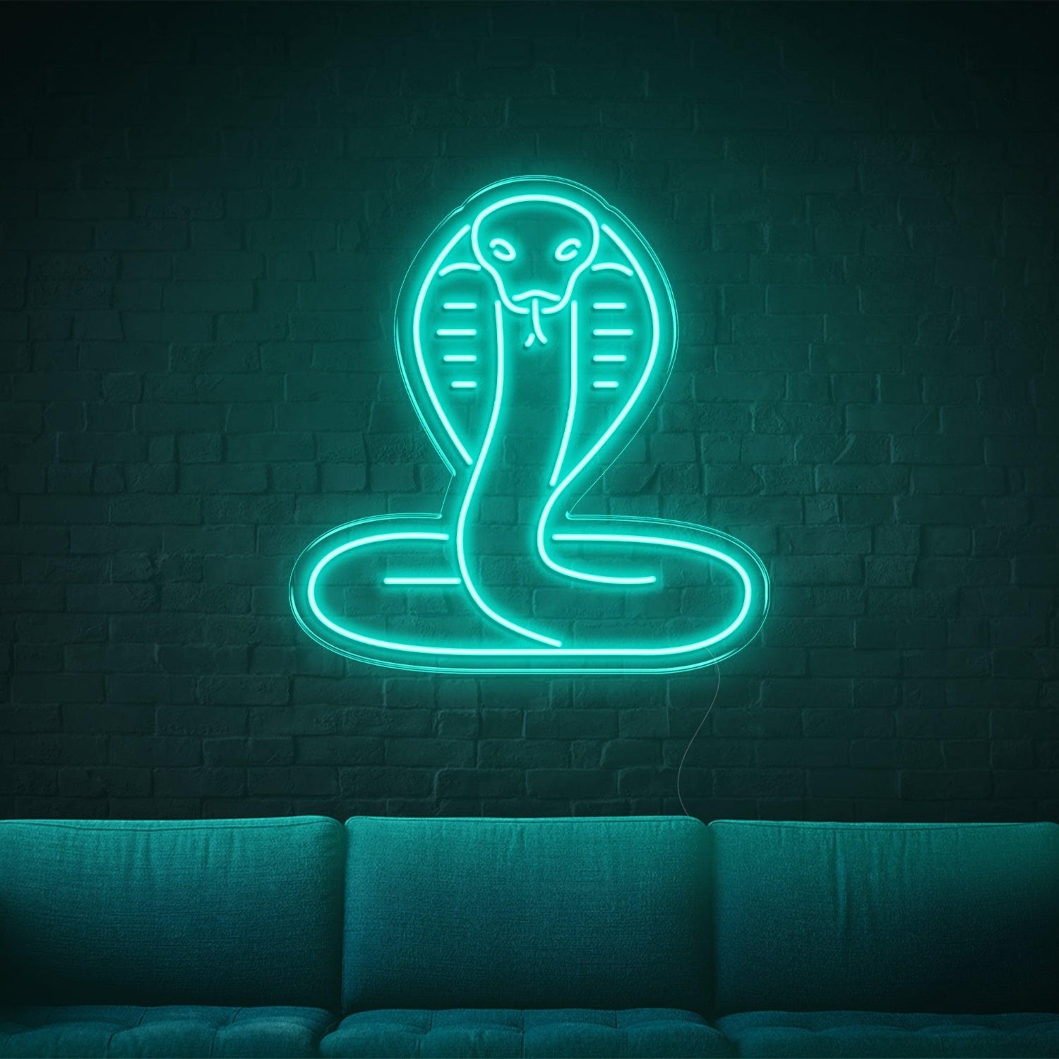 Snake Orange-Yellow Coiled Cobra Led Neon Sign For Modern Home Decor | Shineneon