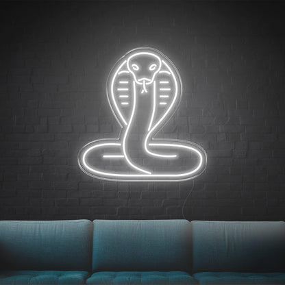 Snake Orange-Yellow Coiled Cobra Led Neon Sign For Modern Home Decor | Shineneon