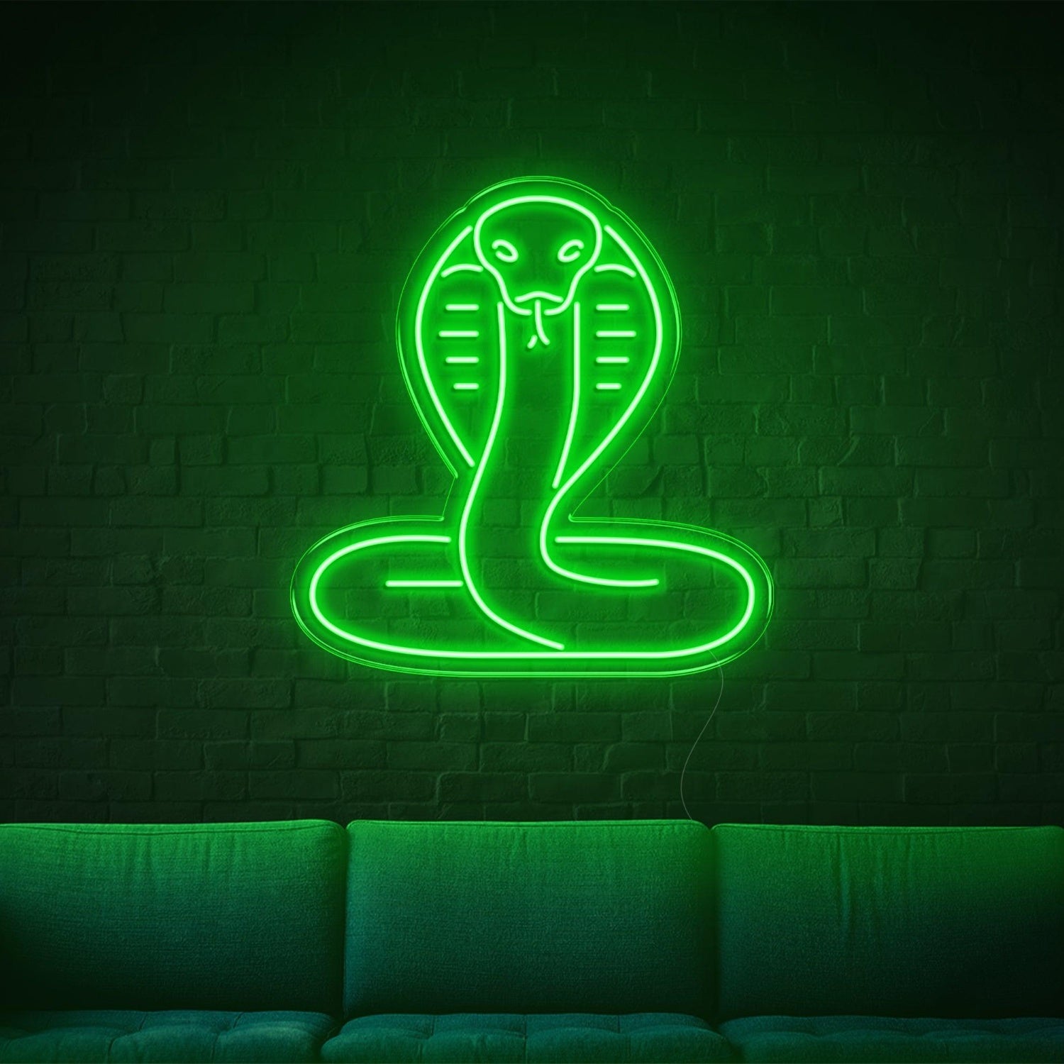 Snake Orange-Yellow Coiled Cobra Led Neon Sign For Modern Home Decor | Shineneon