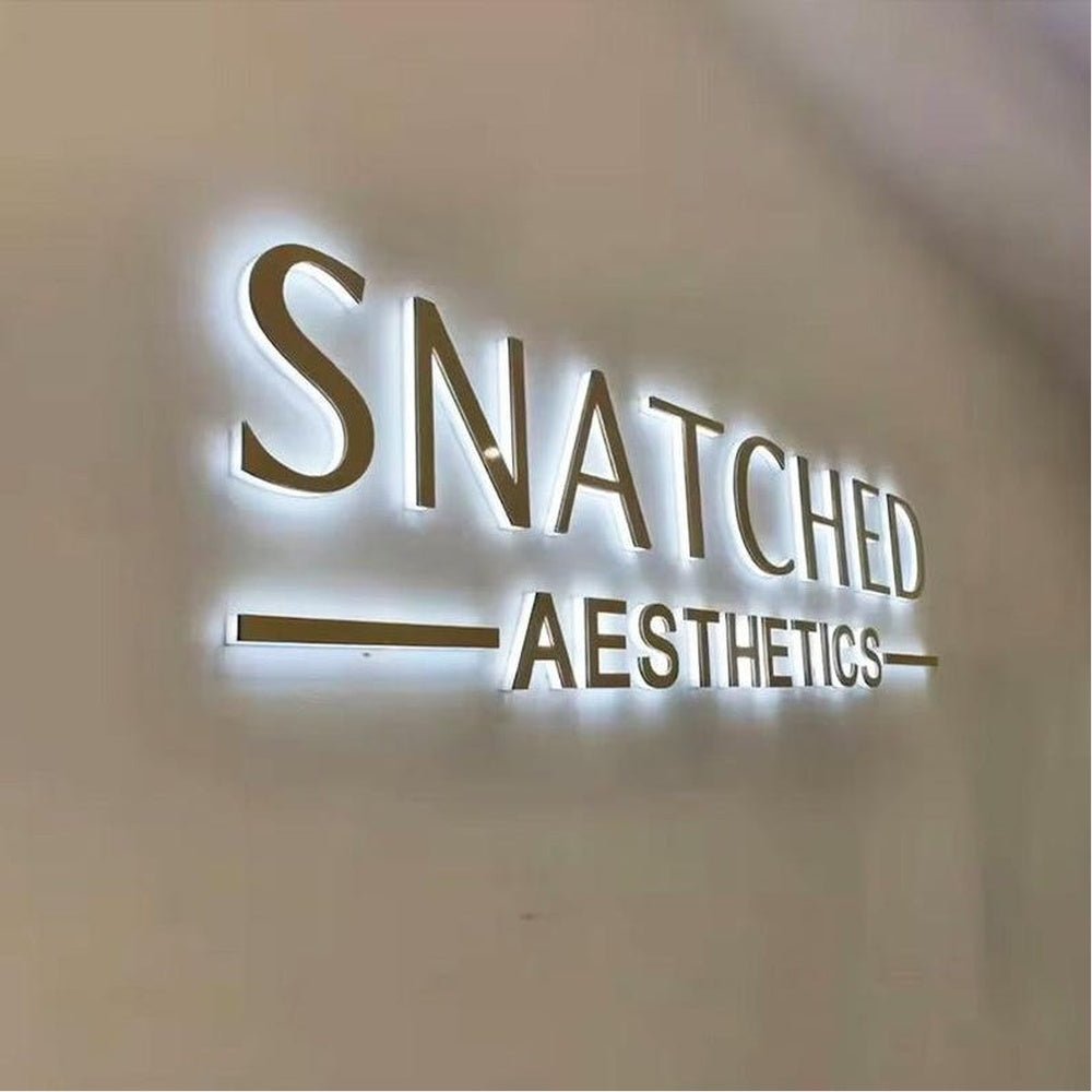 Snatched Aesthetics 3D Backlit Channel Letters Led Light Sign - Shineneon
