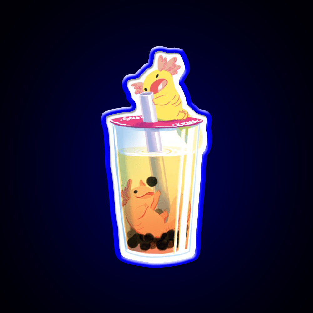 Snaxy Boba Snack Food Led Neon Sign Rgb Color - Shineneon