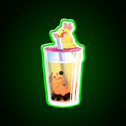 Snaxy Boba Snack Food Led Neon Sign Rgb Color - Shineneon