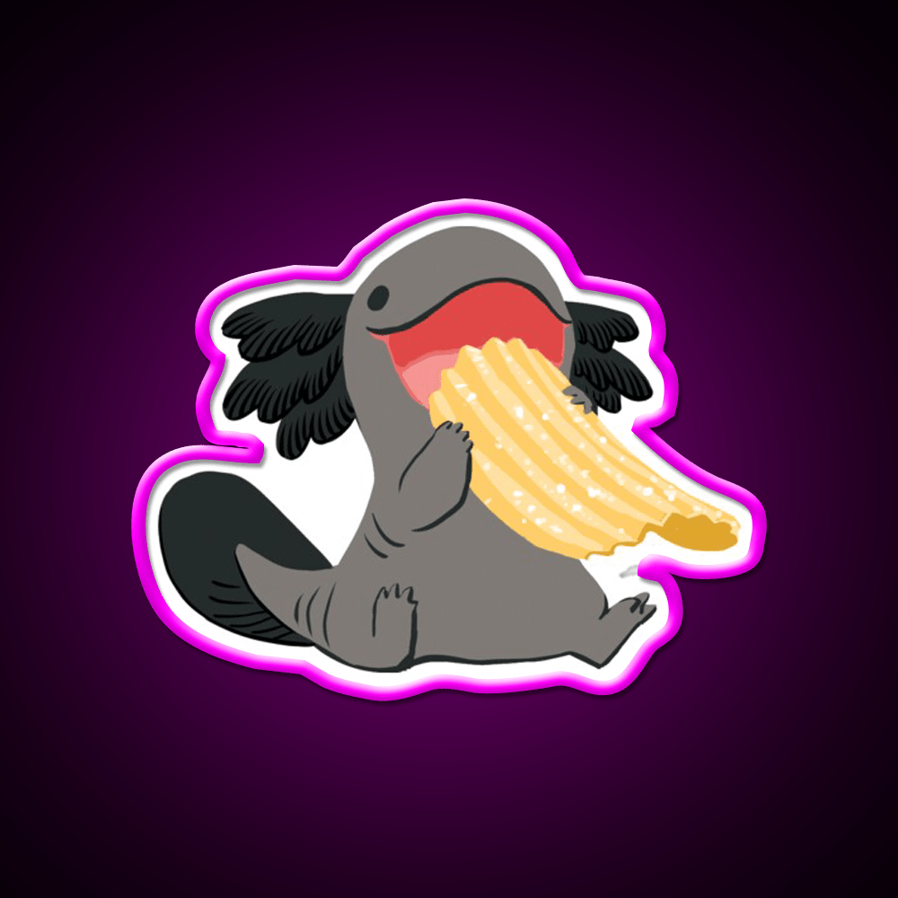 Snaxy Crisp Snack Food Led Neon Sign Rgb Color - Shineneon