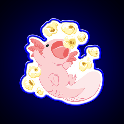 Snaxy Popcorn Snack Food Led Neon Sign Rgb Color - Shineneon