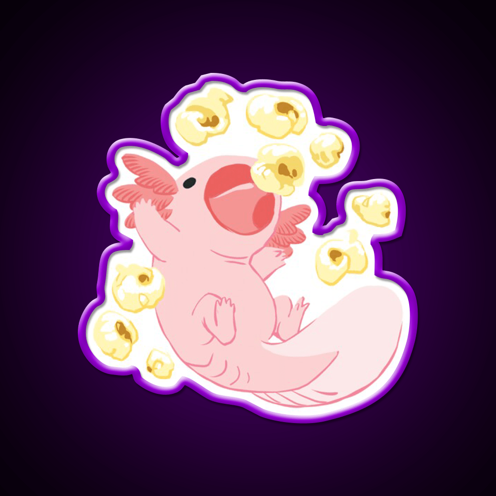 Snaxy Popcorn Snack Food Led Neon Sign Rgb Color - Shineneon