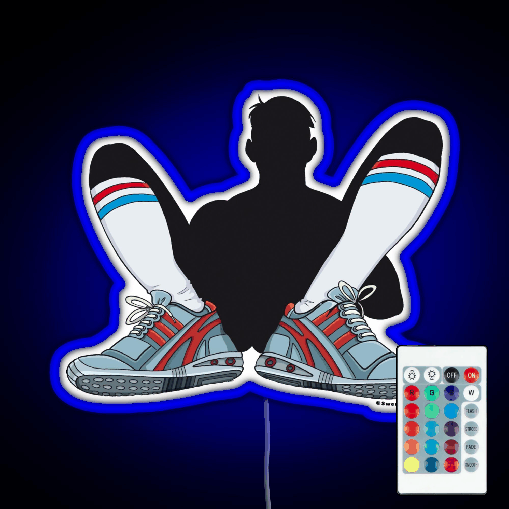 Sneaker And Sox Rgb Led Neon Sign Pop Wall Art