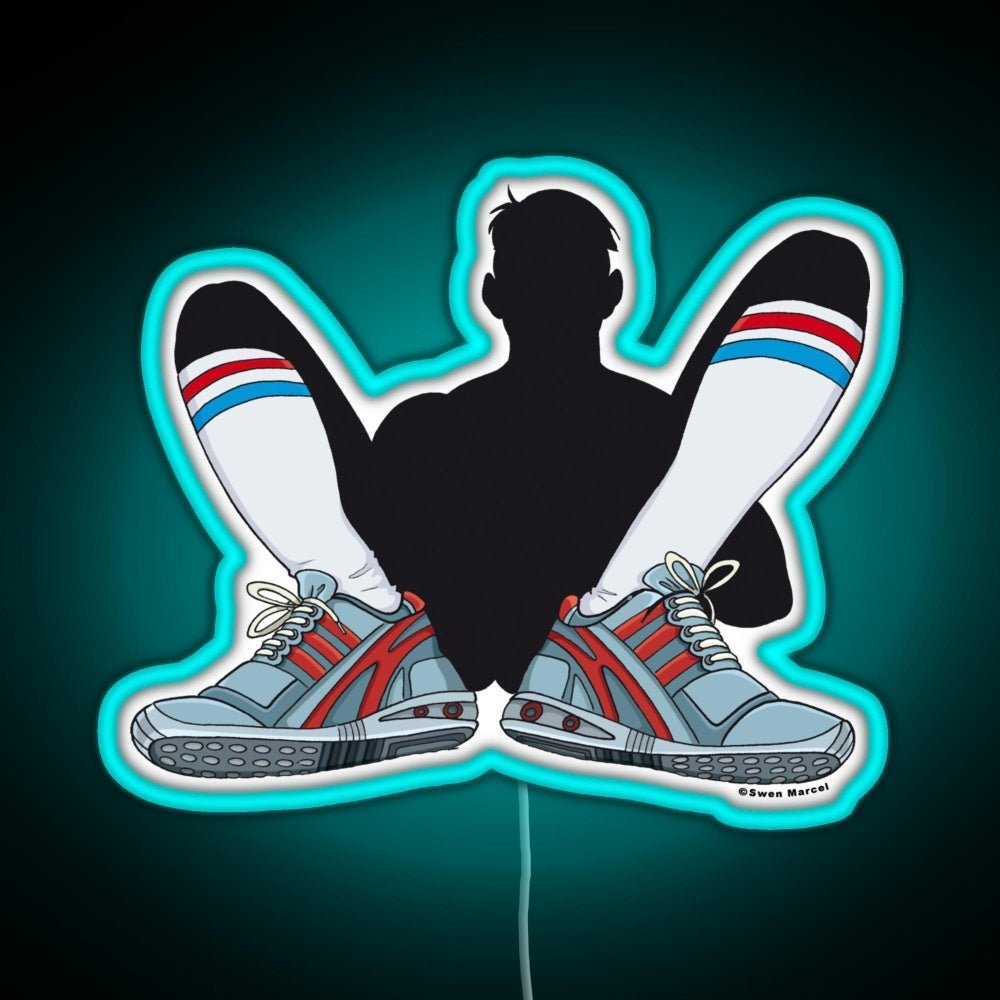 Sneaker And Sox Rgb Led Neon Sign Pop Wall Art - Shineneon