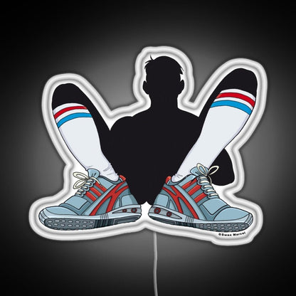 Sneaker And Sox Rgb Led Neon Sign Pop Wall Art - Shineneon