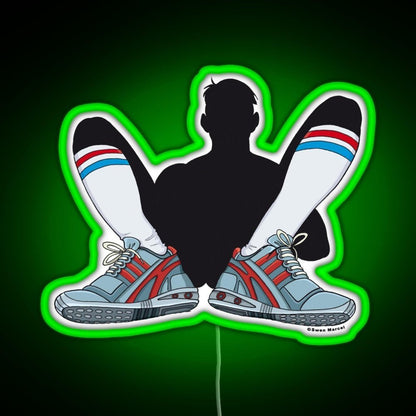 Sneaker And Sox Rgb Led Neon Sign Pop Wall Art - Shineneon