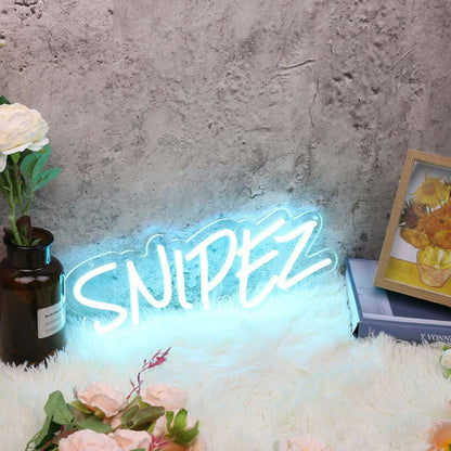 Snipez Blue Led Neon Sign - Shineneon