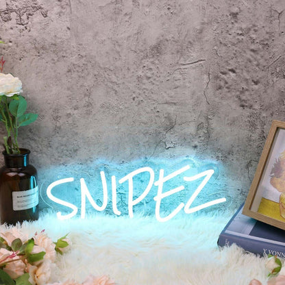 Snipez Blue Led Neon Sign - Shineneon