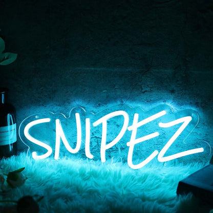 Snipez Blue Led Neon Sign - Shineneon