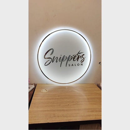 Snippers Salon Acrylic Business Logo Sign - Shineneon