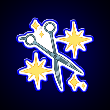 Snippy Scissors Barber Shop Haircut Led Neon Sign - LED neon sign view 5